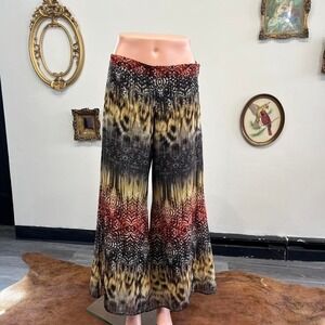 Alexis Boho Animal & Abstract Print Flowy Wide-Leg Pants